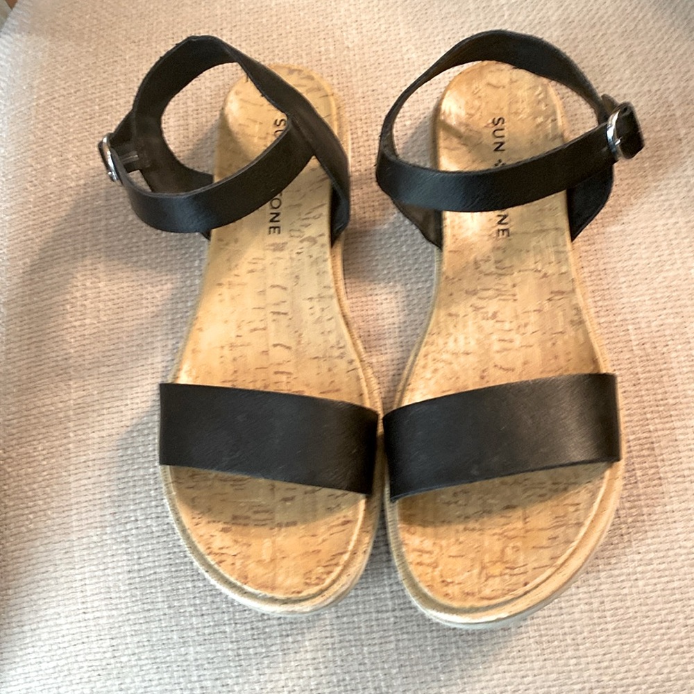 Black strappy sandals